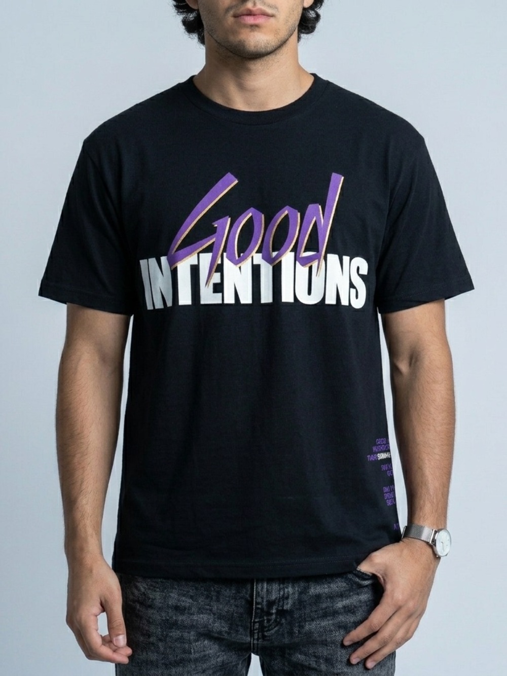 Nav x VLONE Good Intentions Album Promo Graphic Tee Shirt Mens Medium Brand New